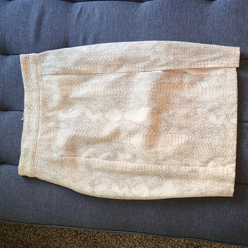 Snake print pencil skirt